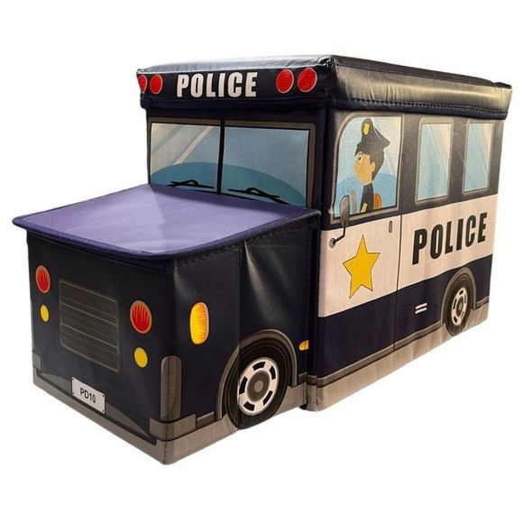 No Brand Other - Portable Foldable Storage Box, Organizer, Stool, Car Model, Bus Shape Police Car
